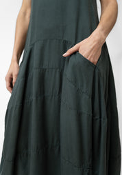 Paneled A-Line Maxi Bubble Dress - December Thieves
