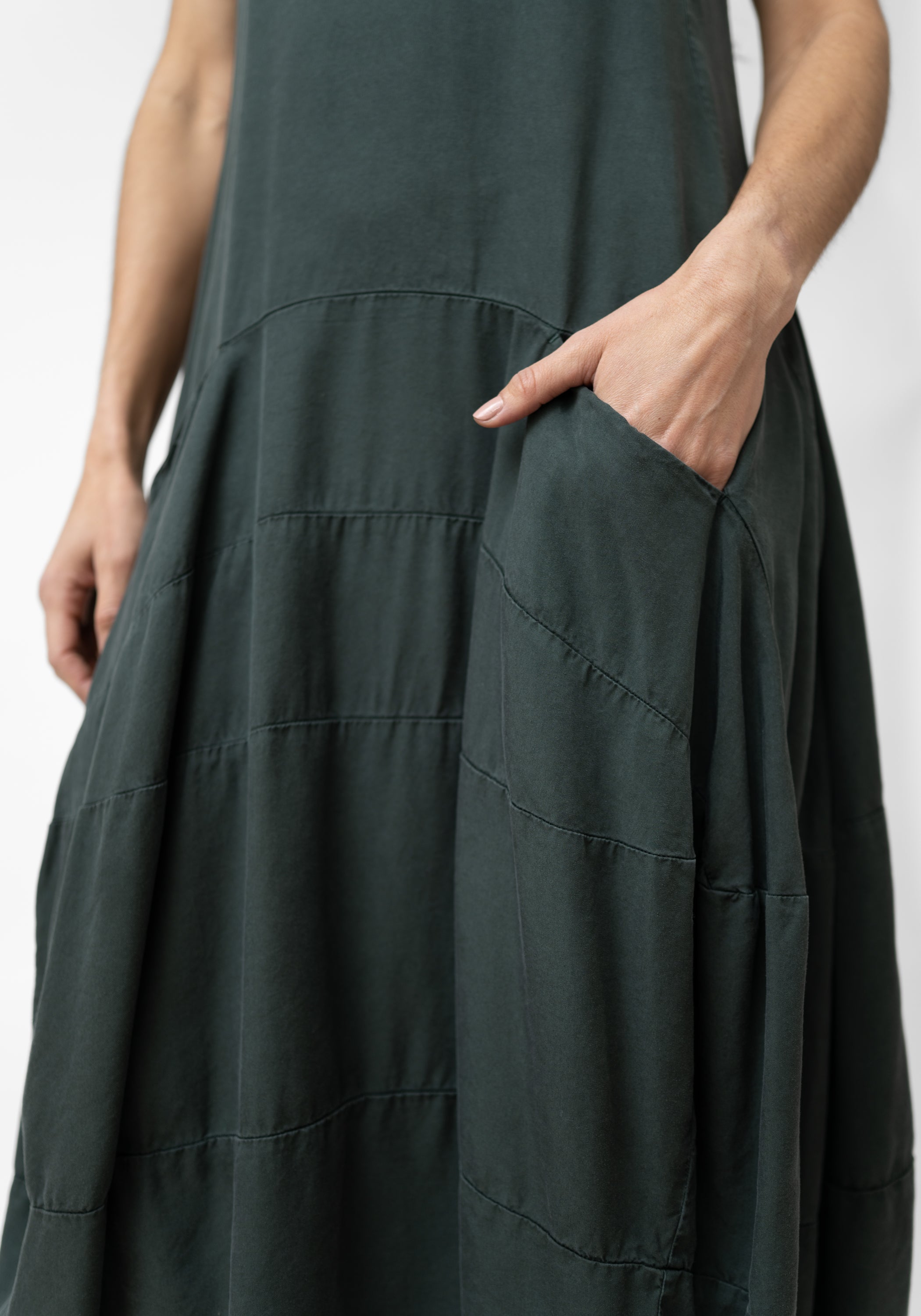 Paneled A-Line Maxi Bubble Dress - December Thieves