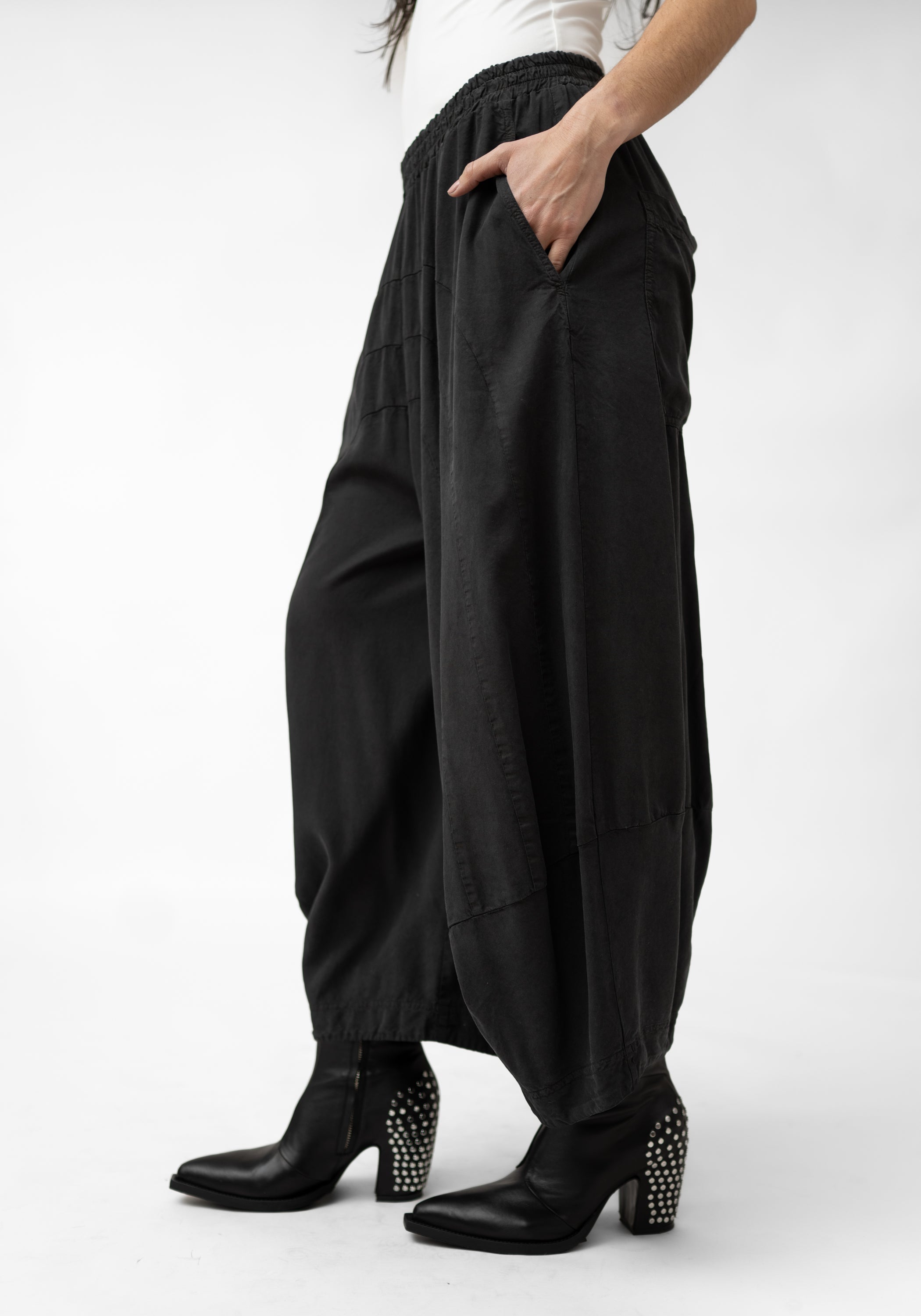 Paneled Tapered Wide Leg Pants - December Thieves