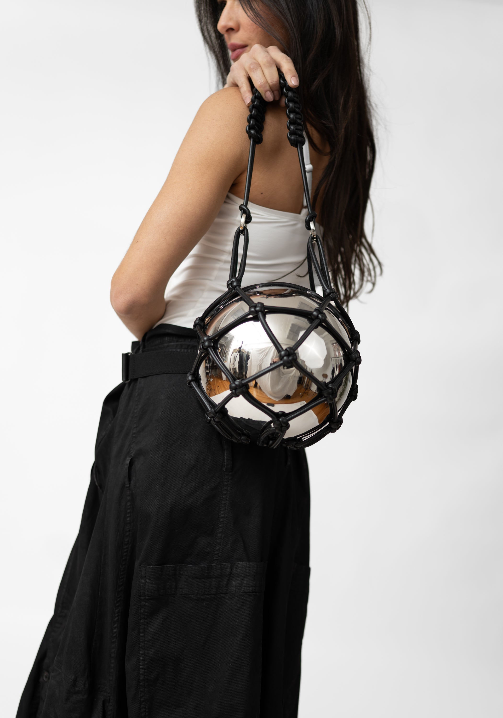 Net Future Leather and Metal Bag - December Thieves