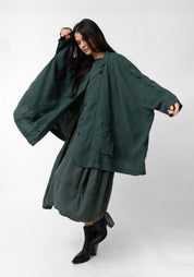 Oversized Drop Shoulder Linen Jacket - December Thieves