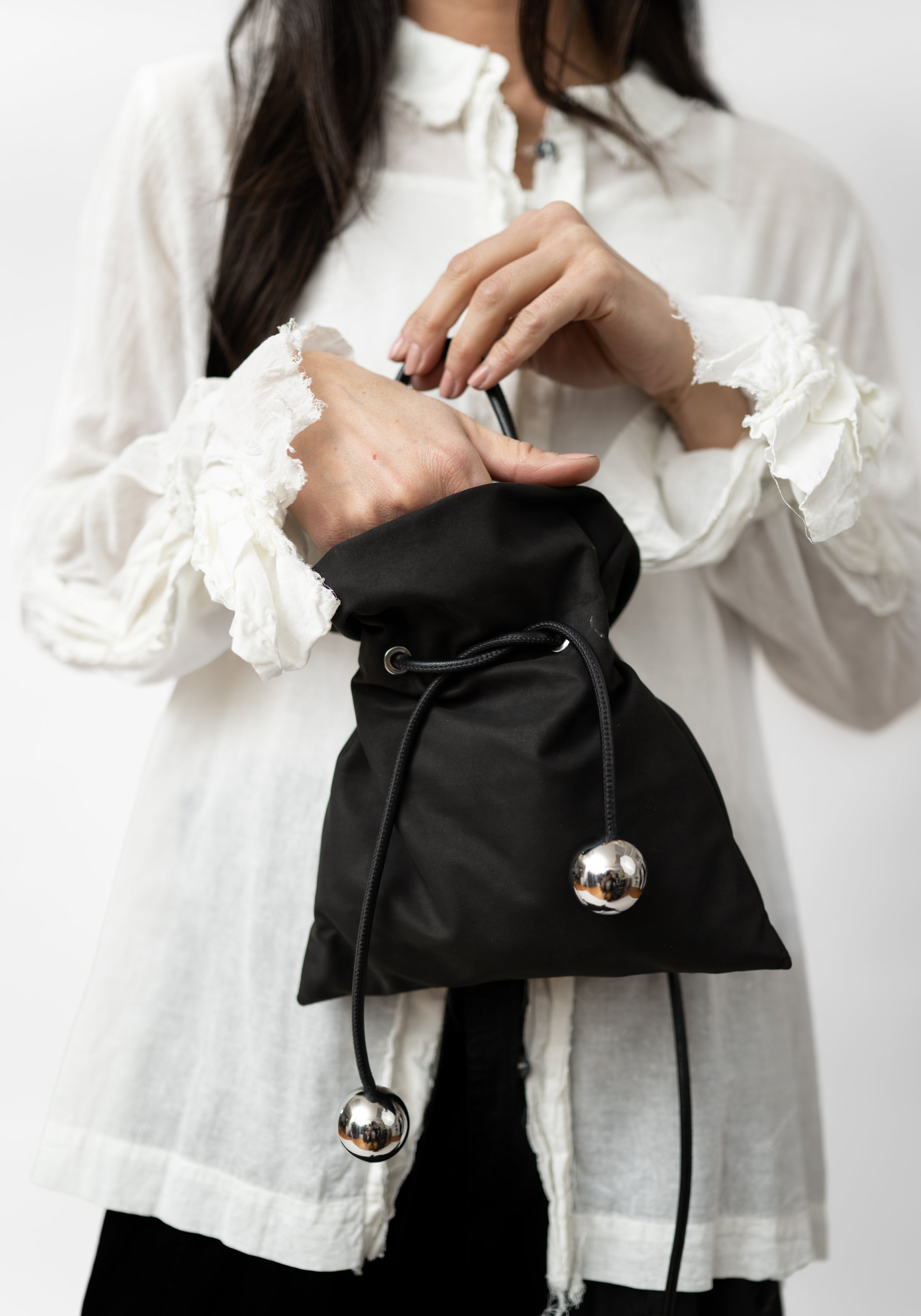 Sacchetto Black Leather Bag - December Thieves