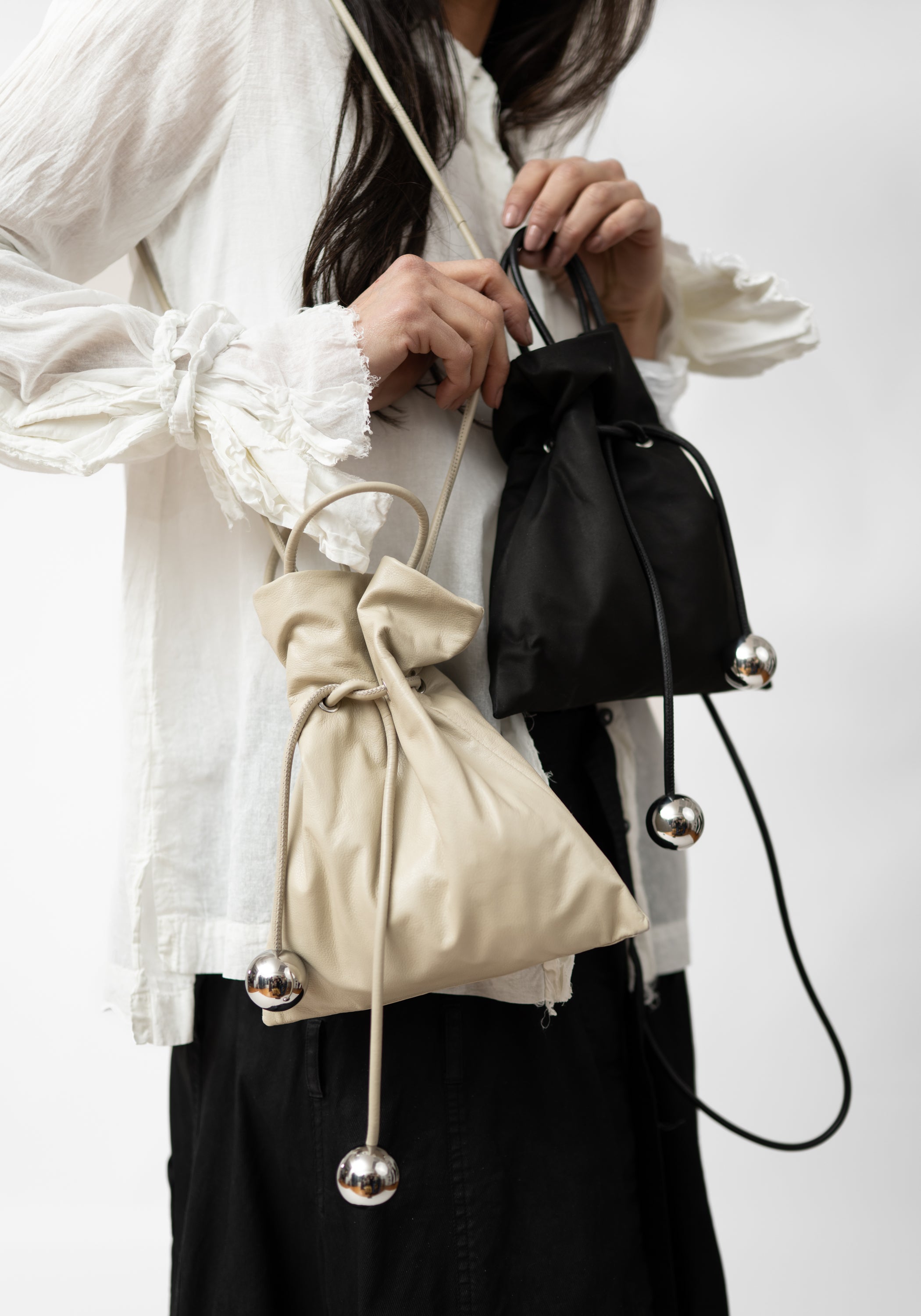 Sacchetto Black Leather Bag - December Thieves