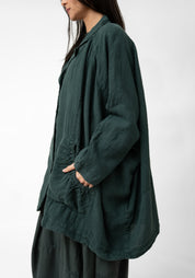 Oversized Drop Shoulder Linen Jacket - December Thieves