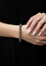 Crystal, Pyrite and Brass Bracelet - December Thieves