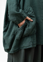 Oversized Drop Shoulder Linen Jacket - December Thieves