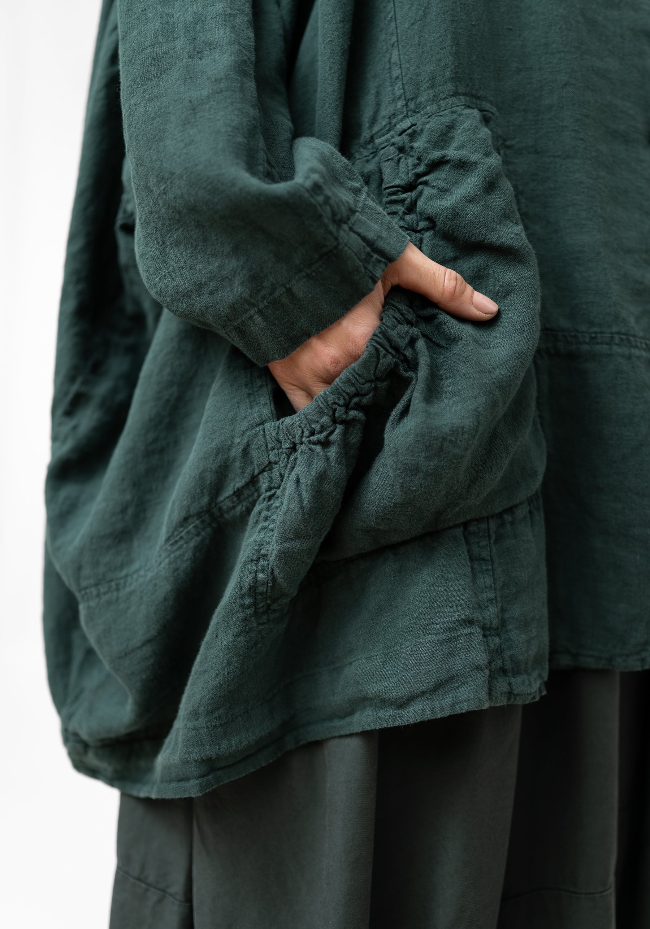 Oversized Drop Shoulder Linen Jacket - December Thieves
