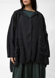 Oversized Drop Shoulder Linen Jacket - December Thieves