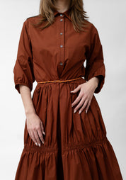 Oversized Gather Detail Button Front Dress - December Thieves