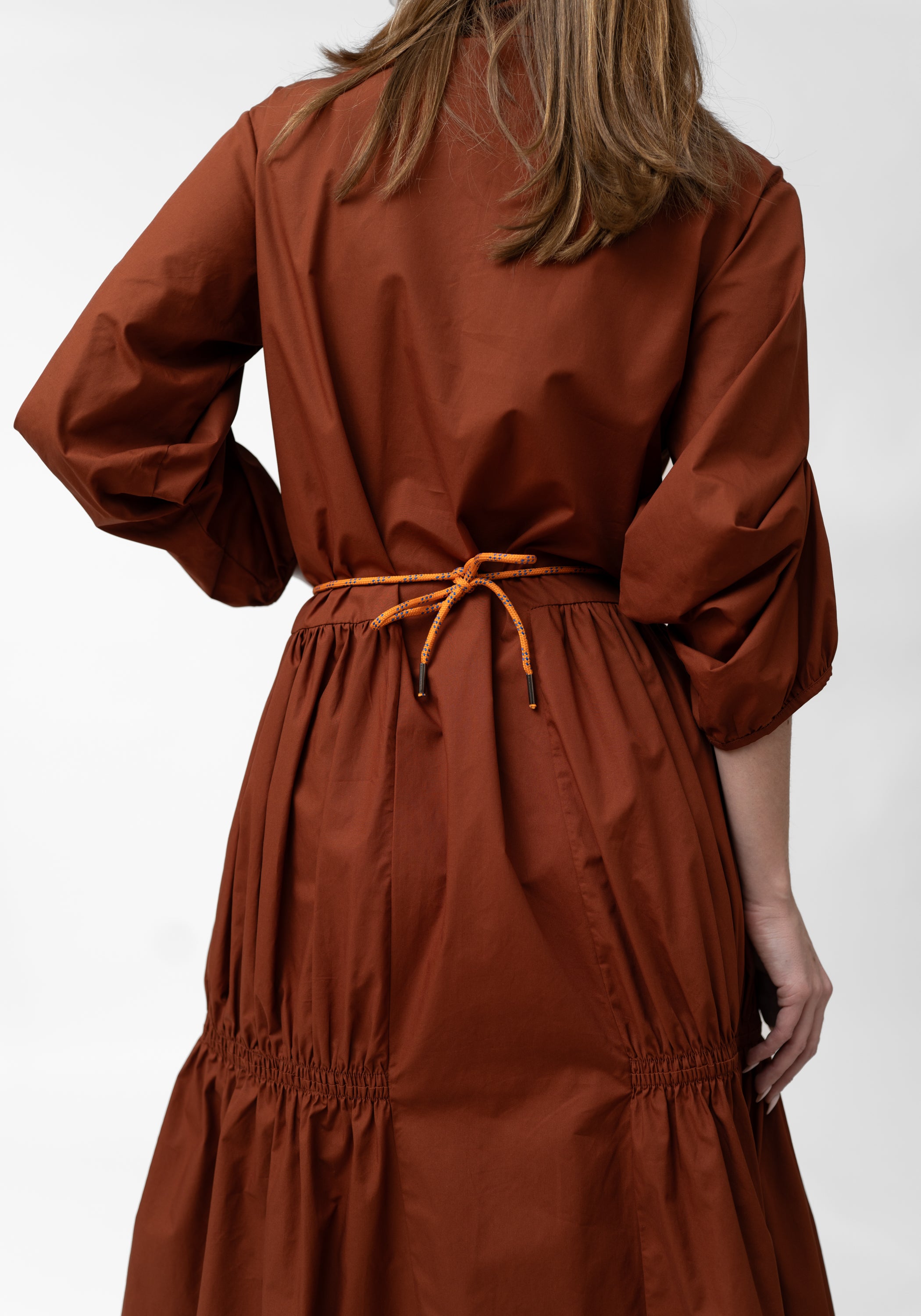 Oversized Gather Detail Button Front Dress - December Thieves