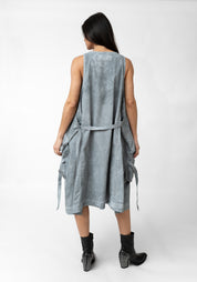 Oversized Wrapped Pocket Detail Midi Tank Dress - December Thieves