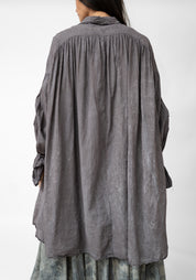 Gathered Back Wrapped Sleeve Detail Tunic Blouse - December Thieves