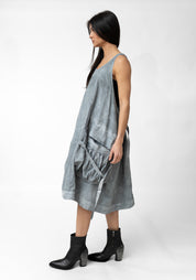 Oversized Wrapped Pocket Detail Midi Tank Dress - December Thieves