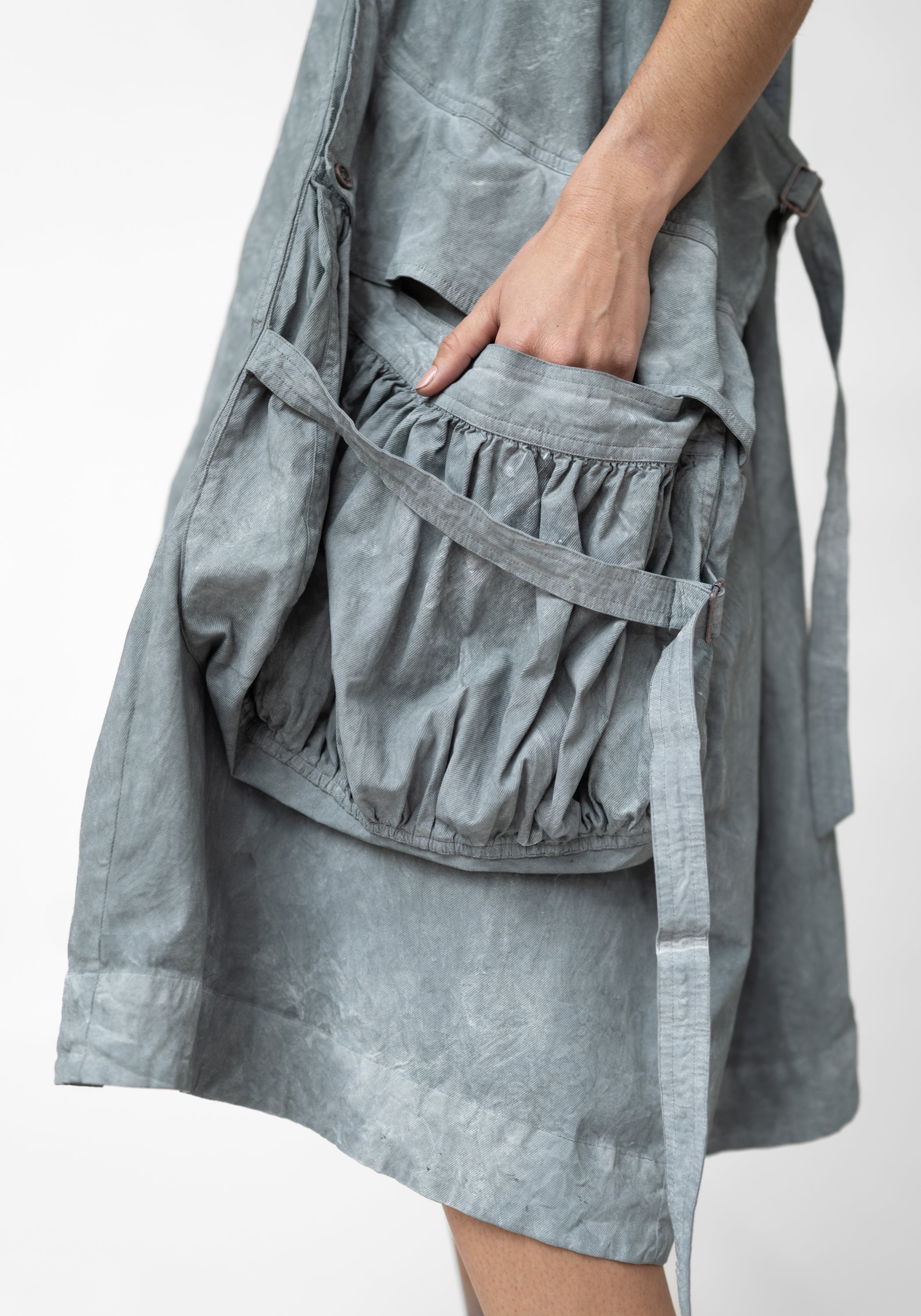 Oversized Wrapped Pocket Detail Midi Tank Dress - December Thieves