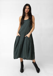 Paneled A-Line Maxi Bubble Dress - December Thieves