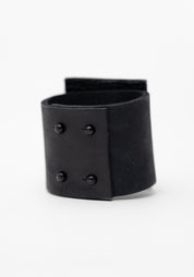 Selenite Slab Leather Bracelet