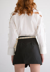 Tie and Slits Detail Blouse