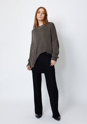 Elypse Asymmetric Oversized Knit Pullover