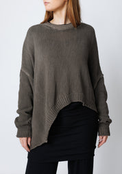Elypse Asymmetric Oversized Knit Pullover