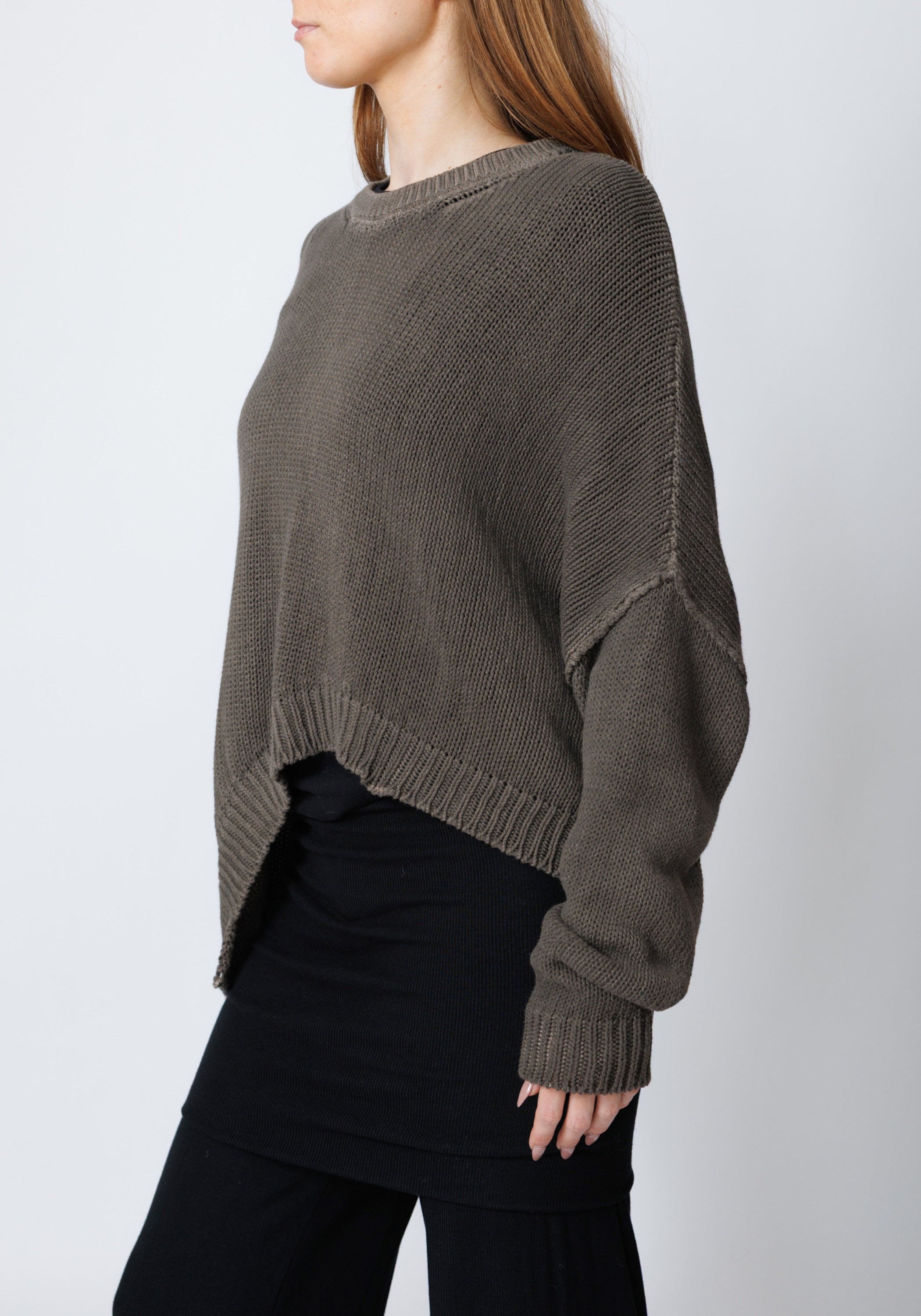 Elypse Asymmetric Oversized Knit Pullover