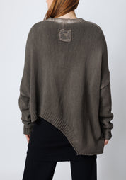 Elypse Asymmetric Oversized Knit Pullover