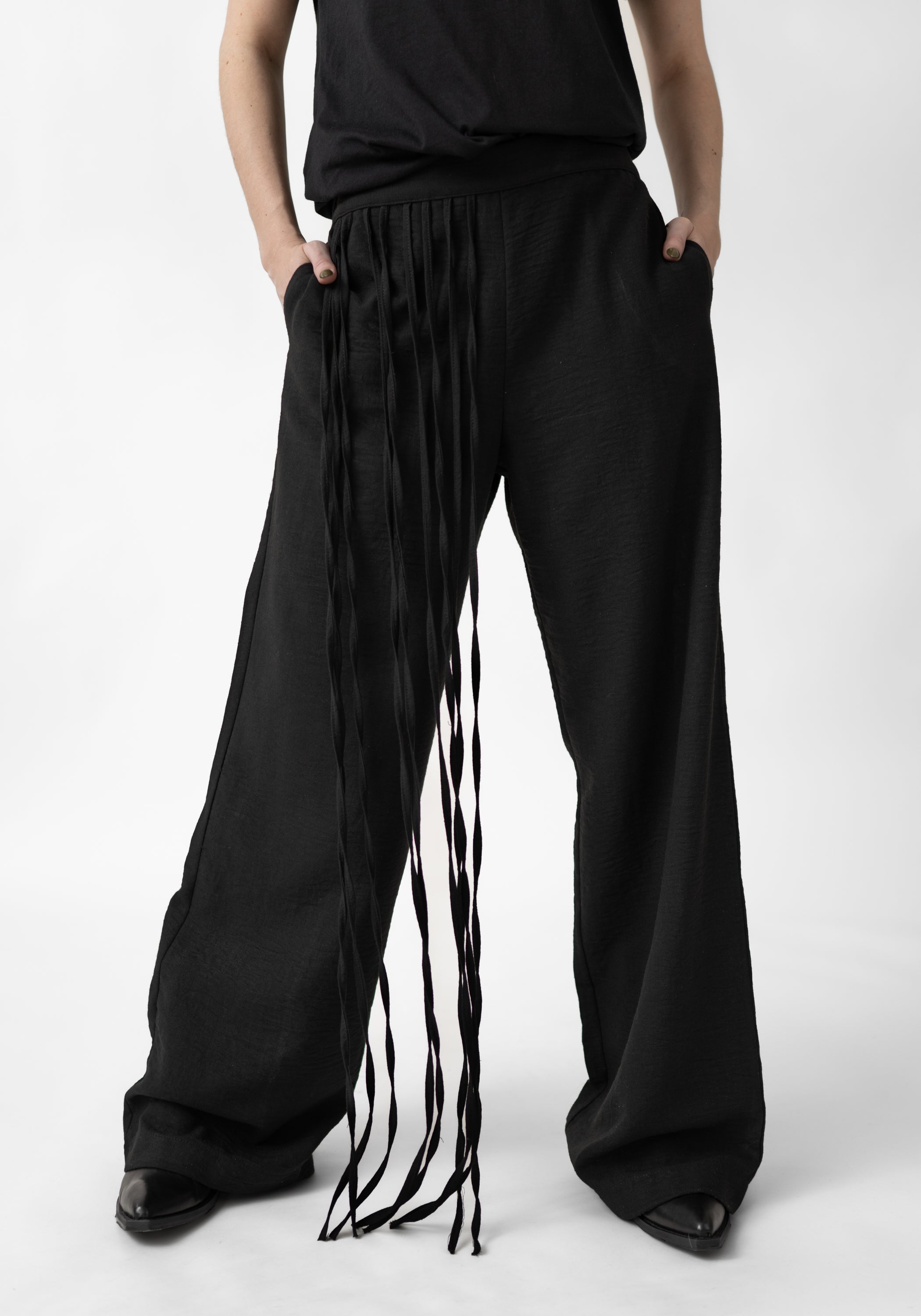 Alida Fringe Detail Straight Leg Pants - December Thieves