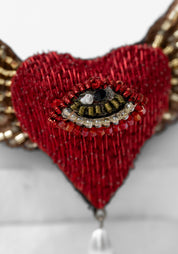Guardian Heart Embroidered Pin - December Thieves