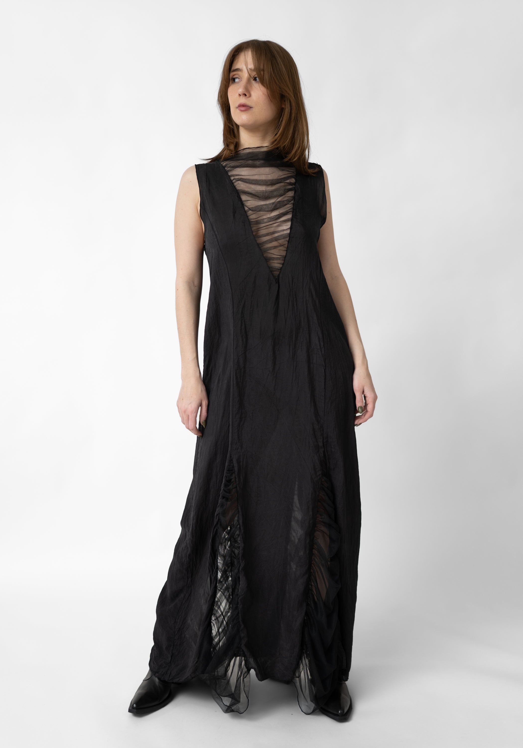 Fides Tulle Insets Dress - December Thieves