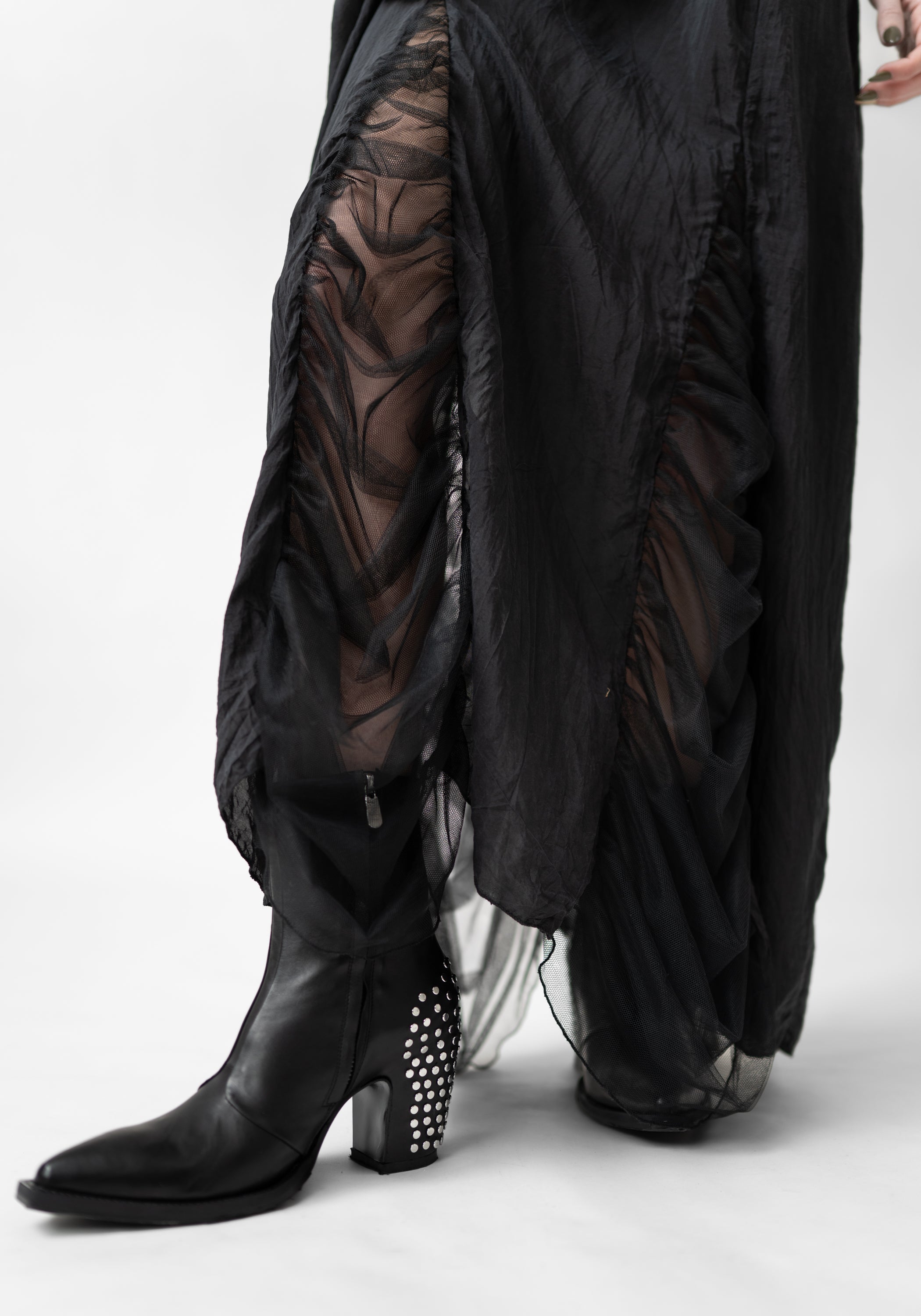 Fides Tulle Insets Dress - December Thieves