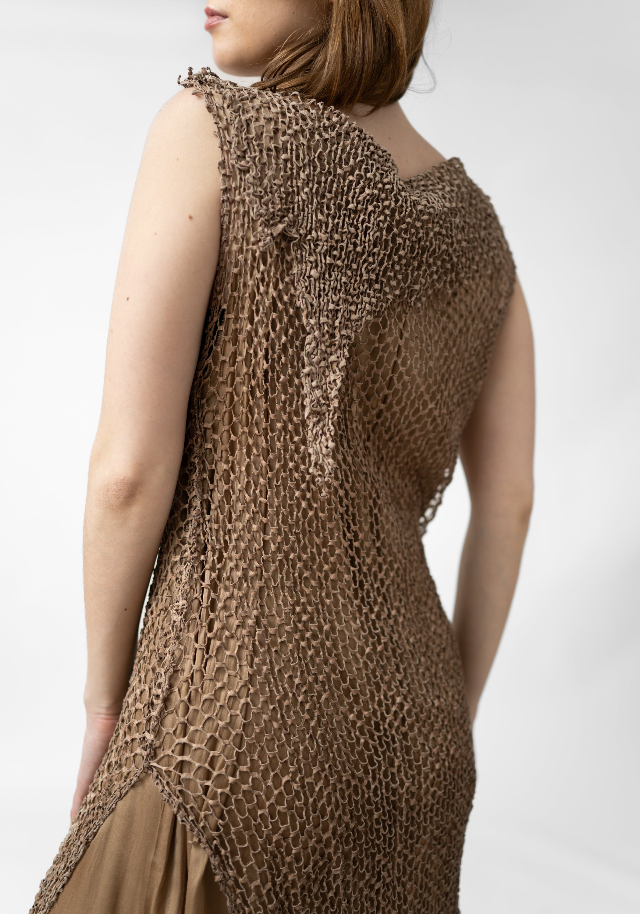 Galasia Asymmetric Layered Leather Detail Dress - December Thieves