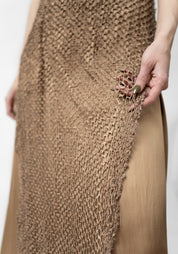 Galasia Asymmetric Layered Leather Detail Dress - December Thieves