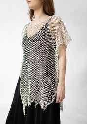Flora Laser Cut Leather Pullover - December Thieves