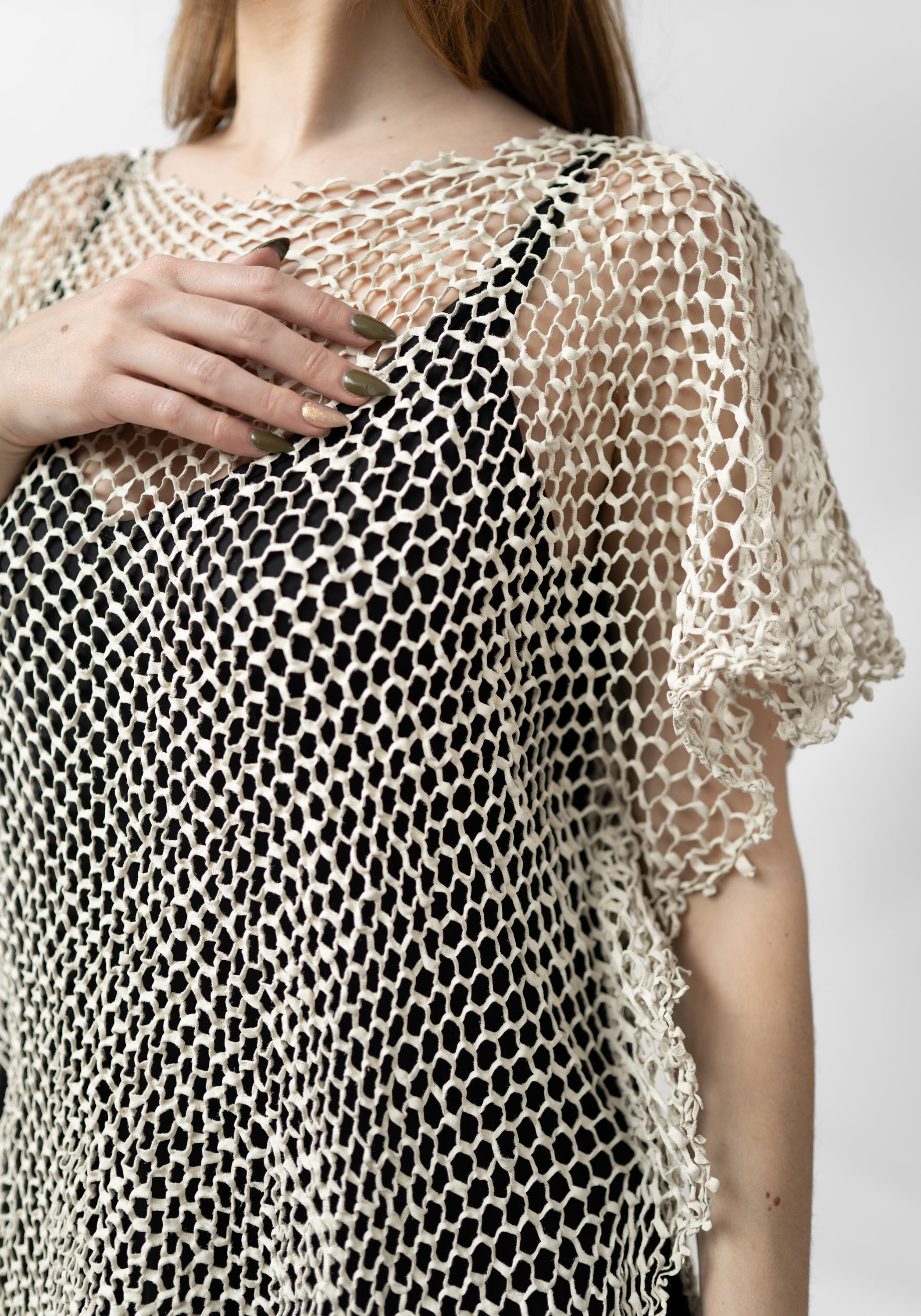Flora Laser Cut Leather Pullover - December Thieves