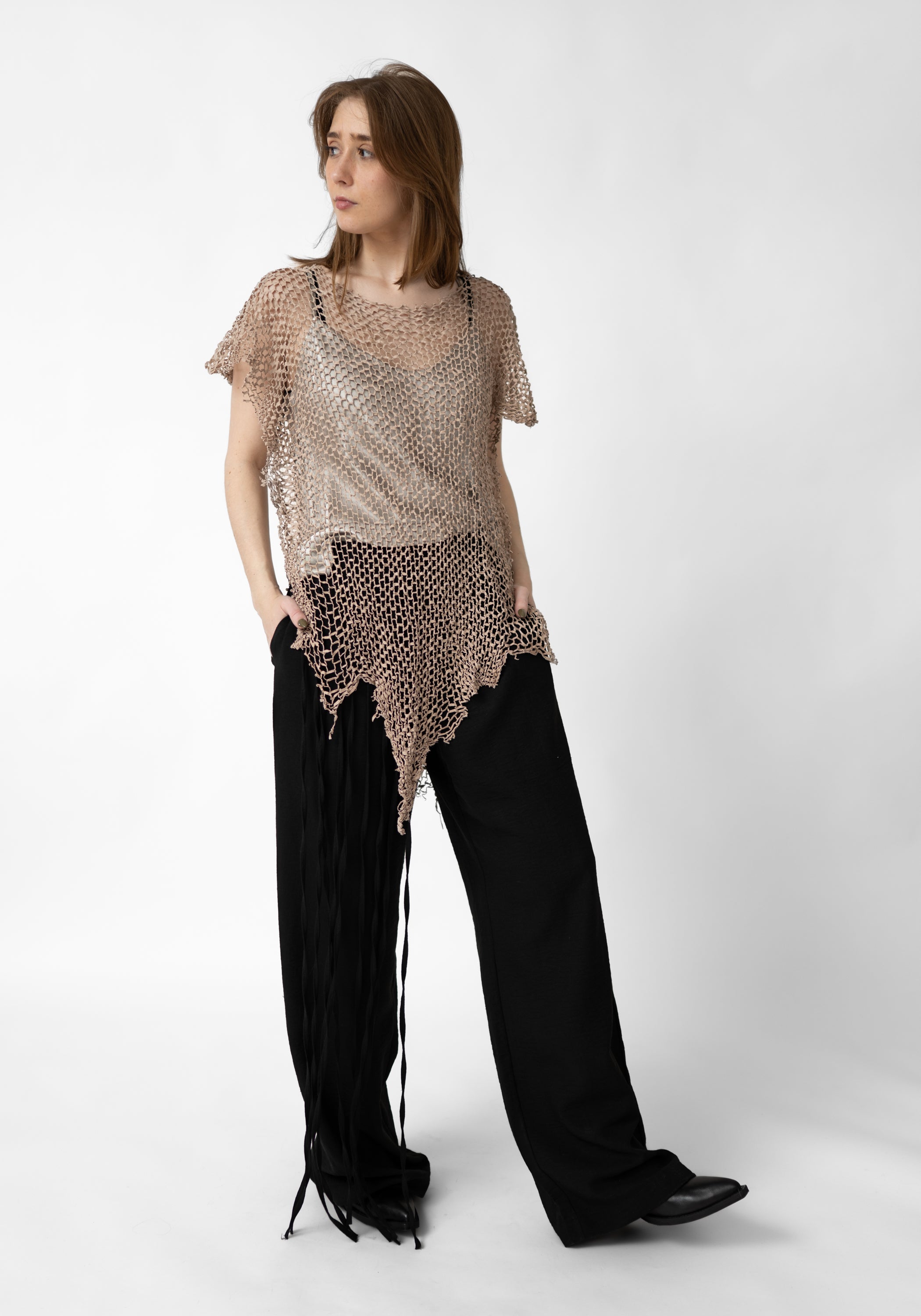 Flora Laser Cut Leather Pullover - December Thieves
