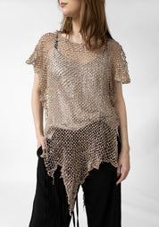Flora Laser Cut Leather Pullover - December Thieves