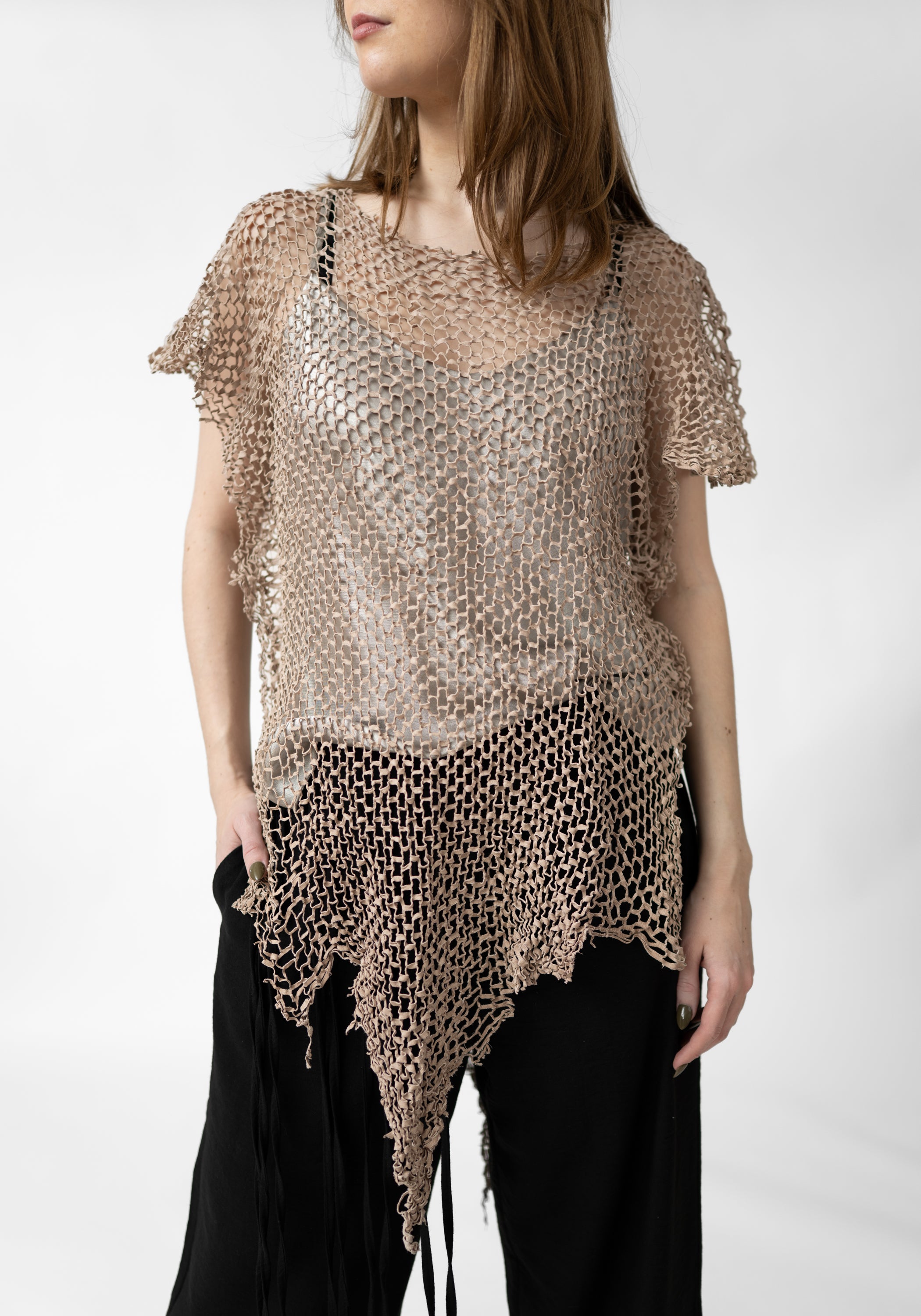 Flora Laser Cut Leather Pullover - December Thieves