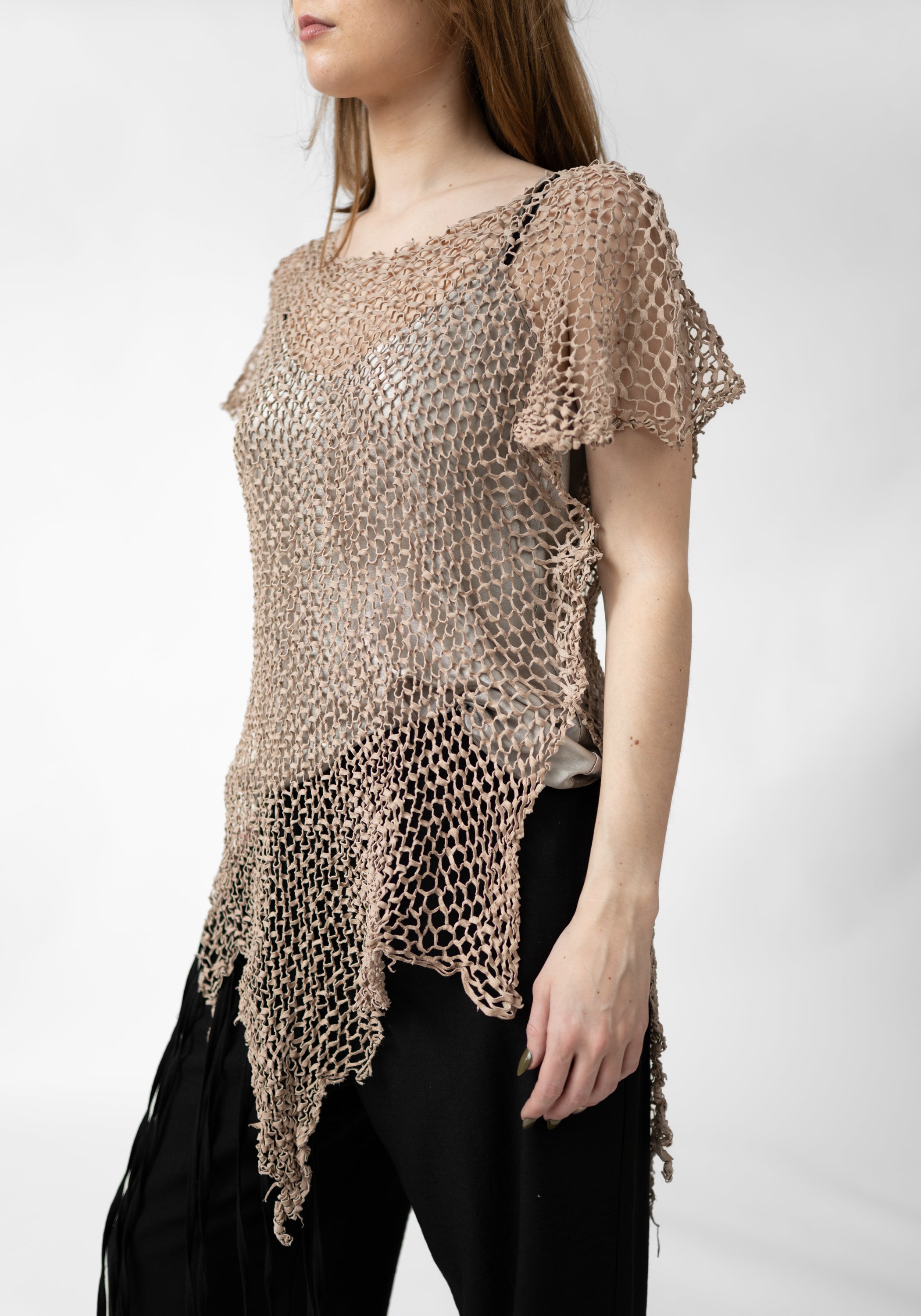 Flora Laser Cut Leather Pullover - December Thieves