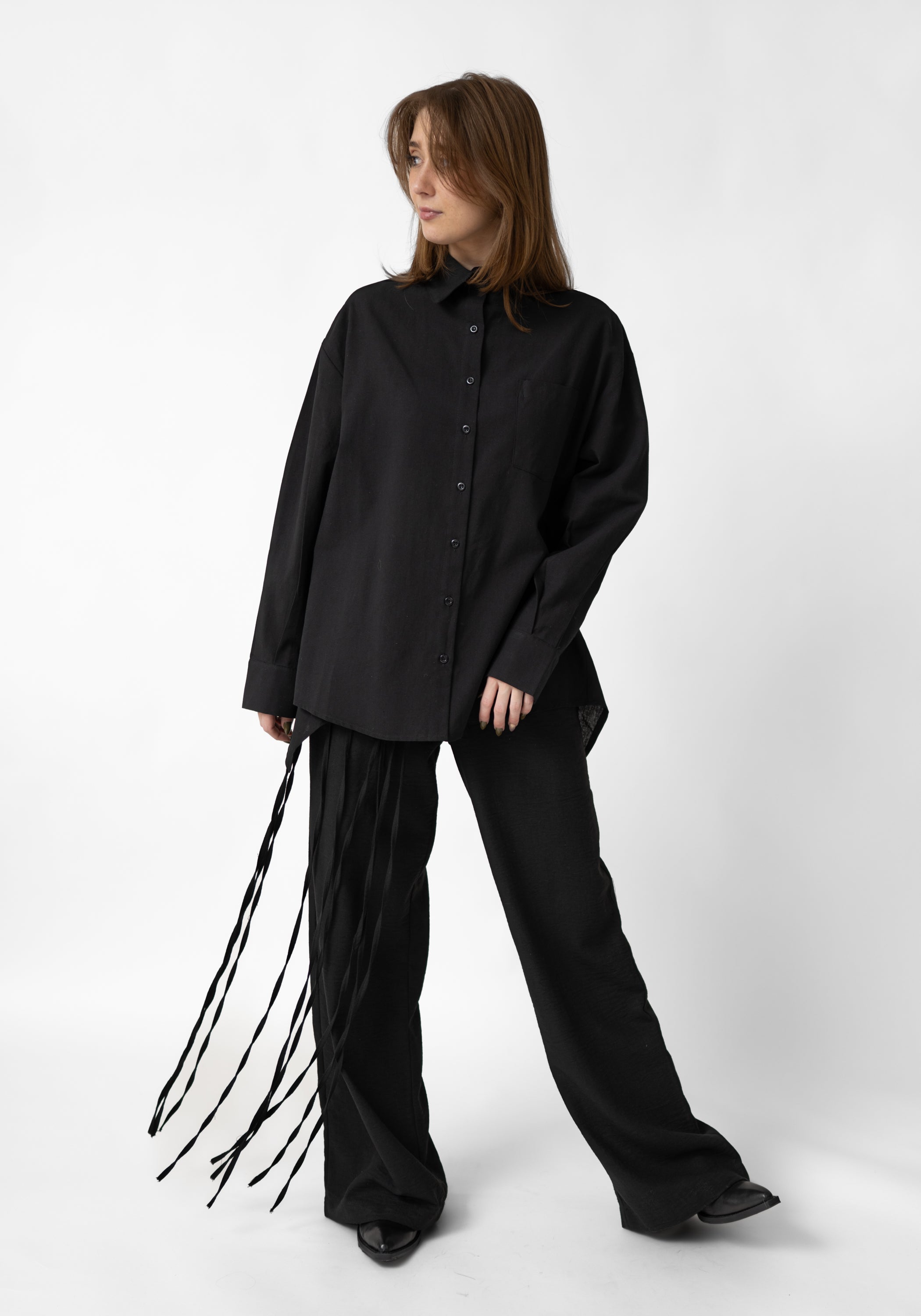 Bianca Oversized Open Back Tie Detail Blouse - December Thieves