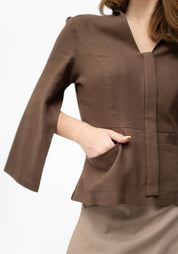 Libertine Cropped Slit Sleeve Jacket