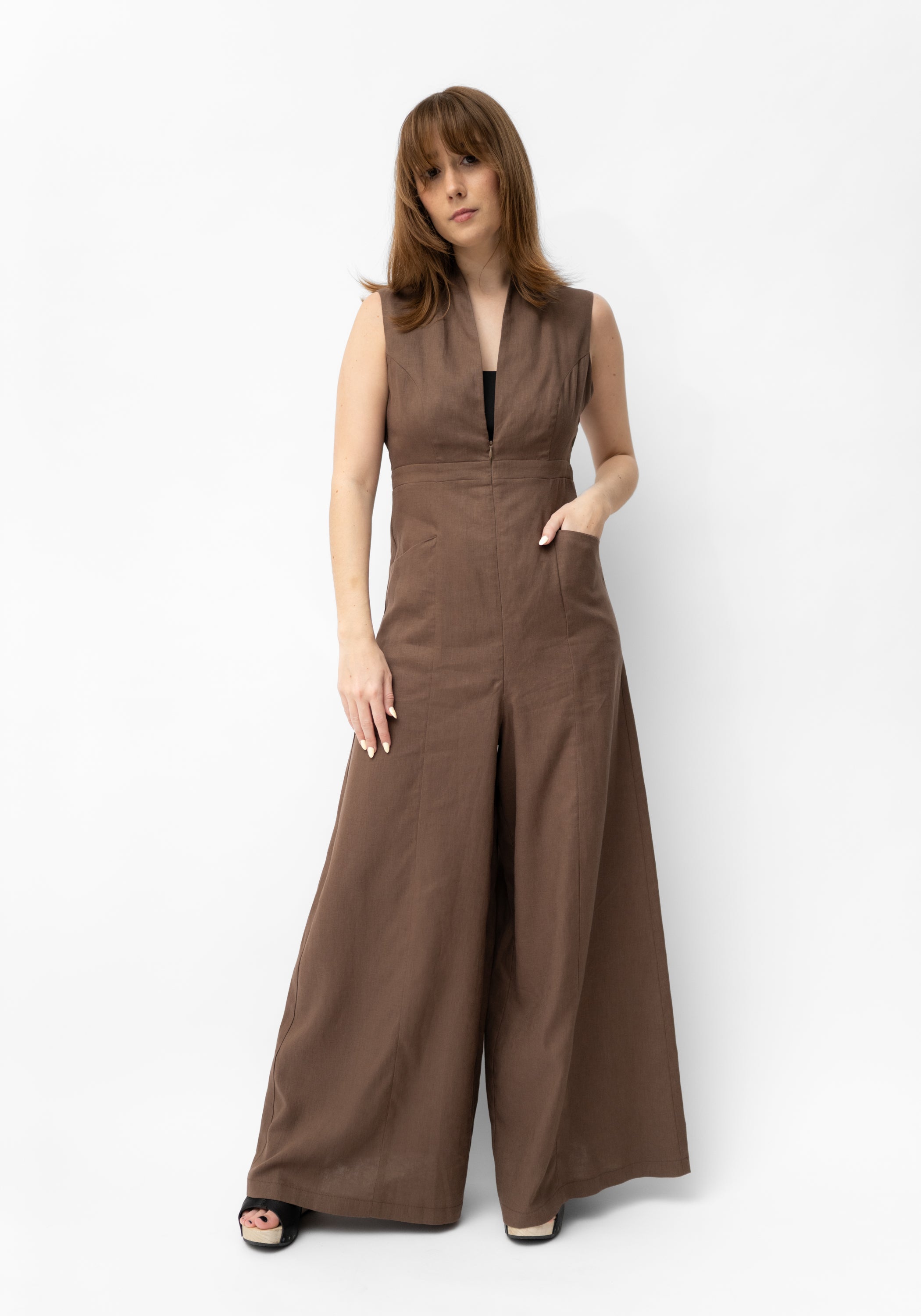 Augustus Blackwell Wide Leg Sleeveless Jumpsuit
