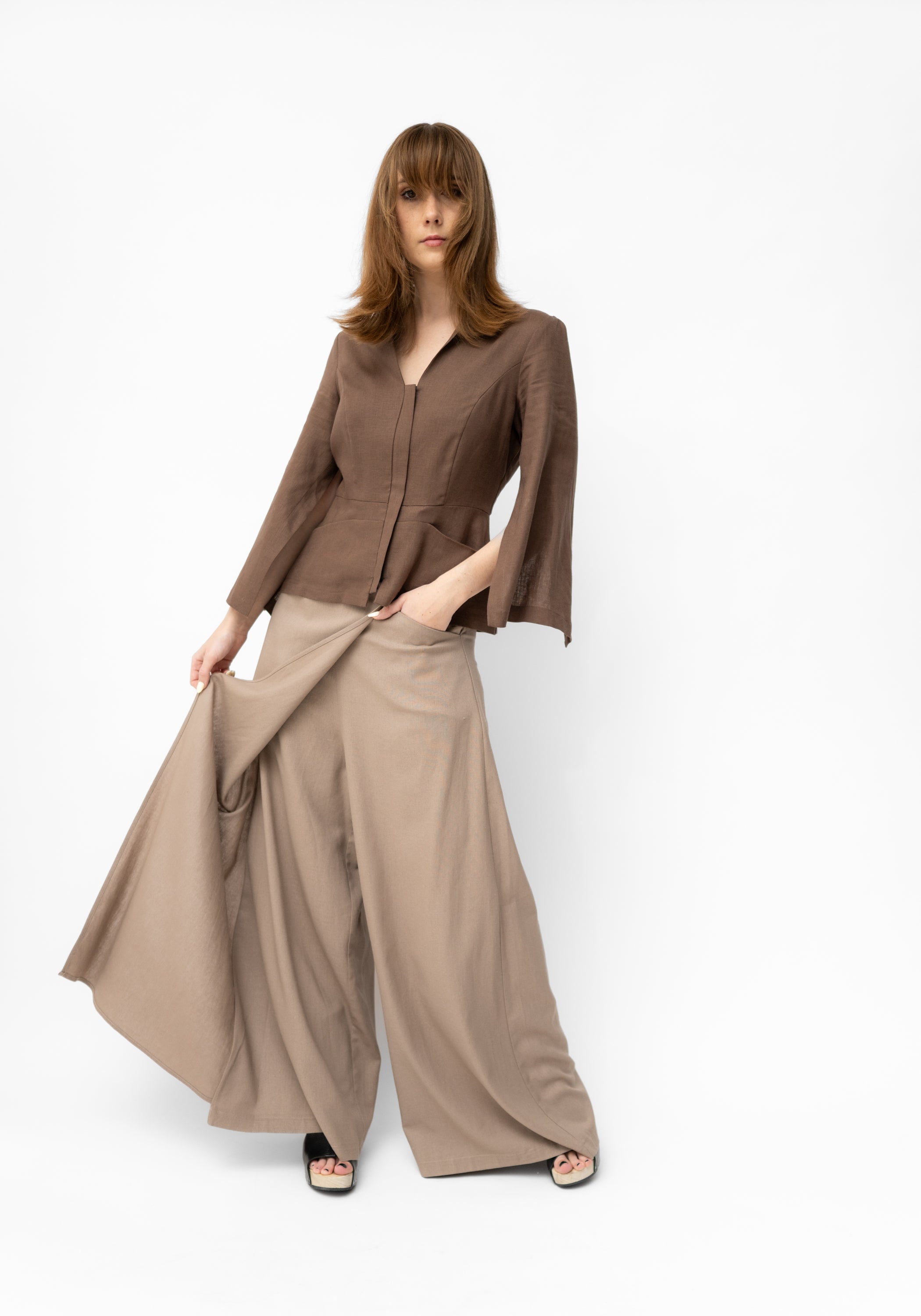 Libertine Cropped Slit Sleeve Jacket