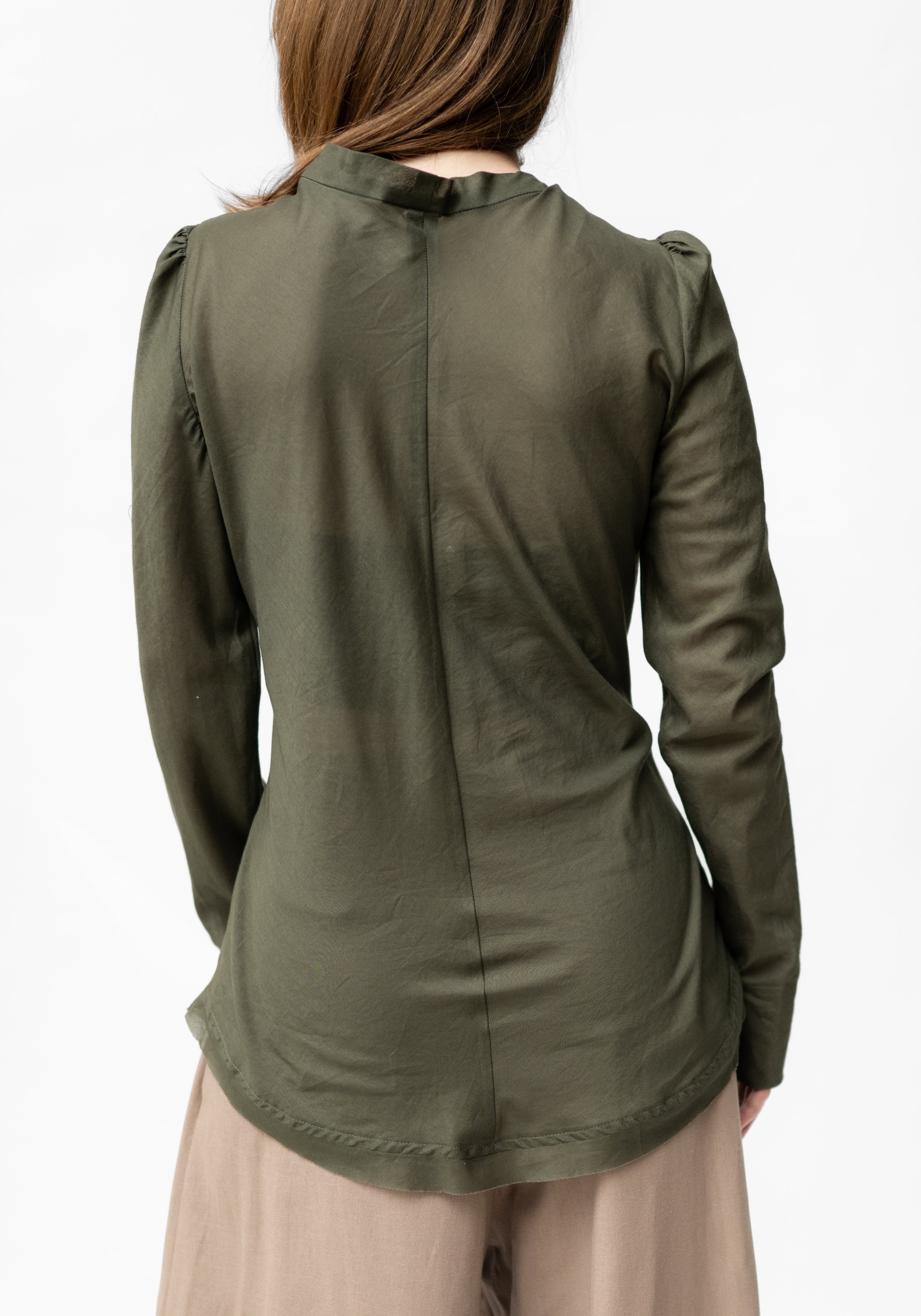 Petra Tie Neck Pullover Blouse