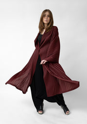 Oversized Pleated Shawl/Jacket