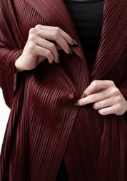 Oversized Pleated Shawl/Jacket