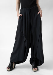 Drape Front Drop Seat Pants