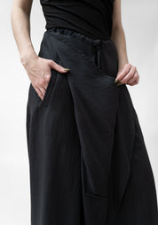 Drape Front Drop Seat Pants
