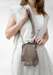 Bigla Beige Leather Bag