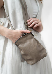 Bigla Beige Leather Bag