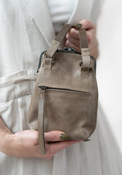 Bigla Beige Leather Bag