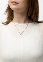 'Tiny Shield' Sterling and Ruby Necklace